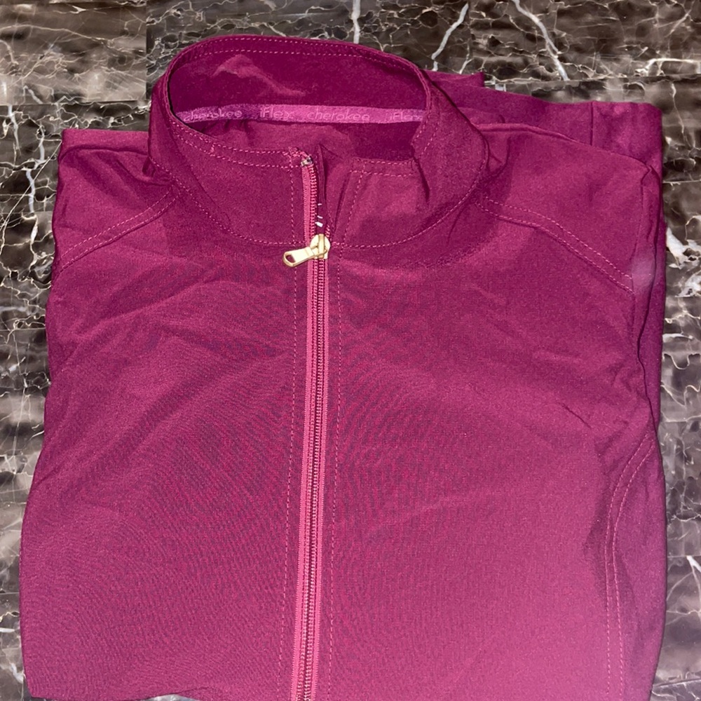 Maroon Cherokee scrub jacket